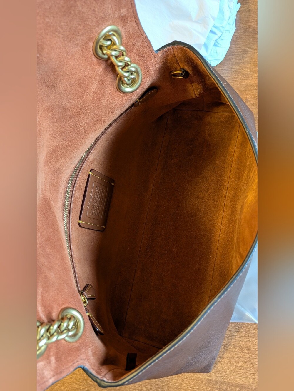Coach Maple Chelsea Shoulder Bag 30 W/ Chain - Picture 10 of 14